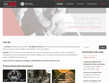 Tablet Screenshot of clubaje.com